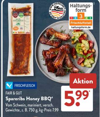 Spareribs Honey BBQ