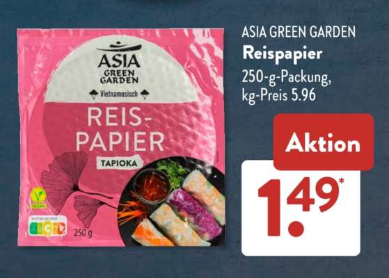 ASIA GREEN GARDEN Reispapier
