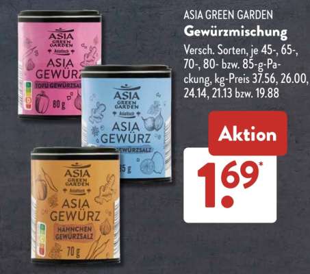 ASIA GREEN GARDEN Gewürzmischung