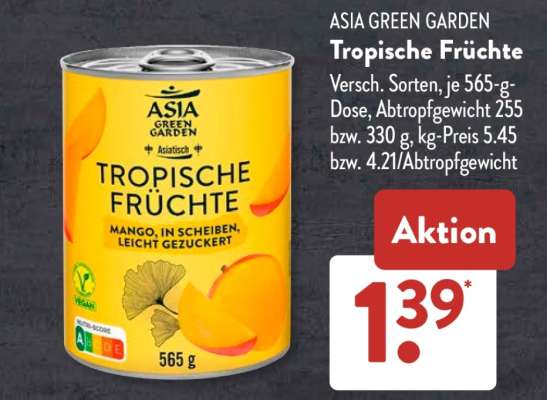 ASIA GREEN GARDEN Tropische Früchte