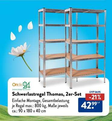 Schwerlastregal Thomas, 2er-Set