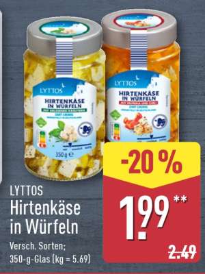 LYTTOS Hirtenkäse in Würfeln