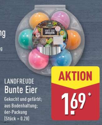 LANDFREUDE Bunte Eier