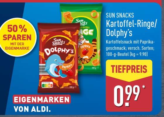 SUN SNACKS Kartoffel-Ringe/Dolphy's