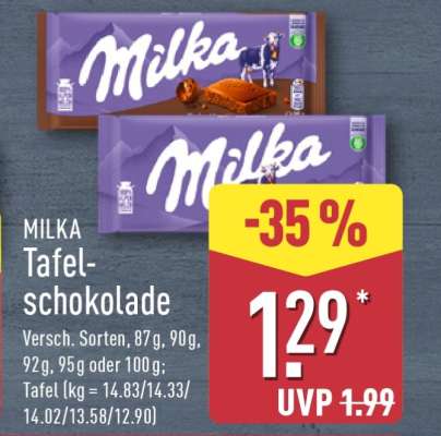 Milka Tafelschokolade*