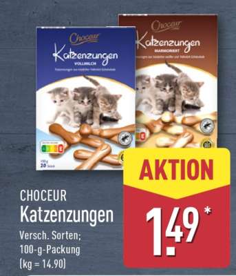 CHOCEUR Katzenzungen