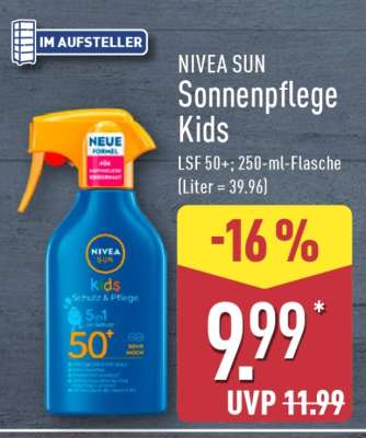 NIVEA SUN Sonnenpflege Kids