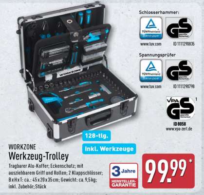 WORKZONE Werkzeug-Trolley