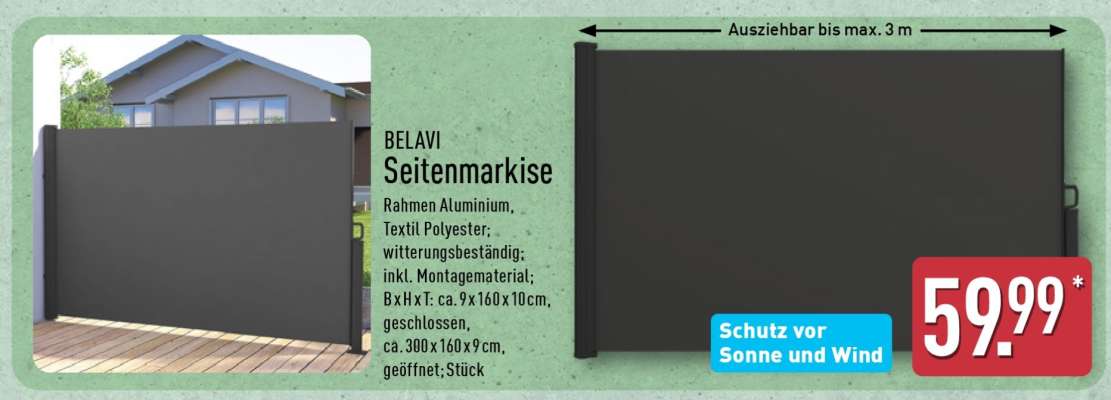 BELAVI Seitenmarkise
