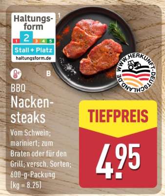 BBQ Nackensteaks