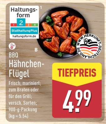 BBQ Hähnchen-Flügel