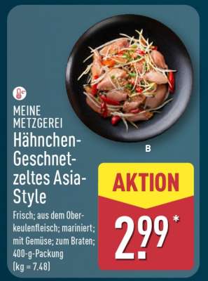 MEINE METZGEREI Hähnchen-Geschnetzeltes Asia-Style
