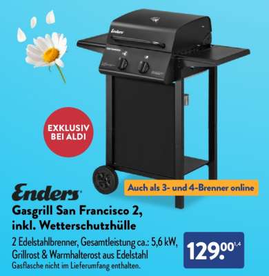 Gasgrill San Francisco 2, inkl. Wetterschutzhülle