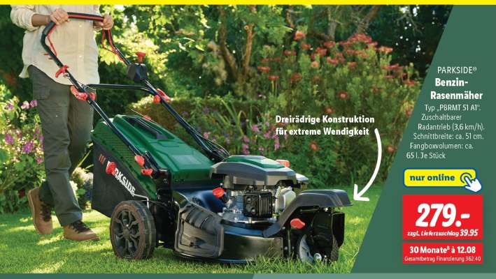 PARKSIDE® Benzin-Rasenmäher
