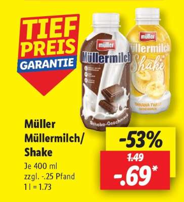 Müller Müllermilch/Shake