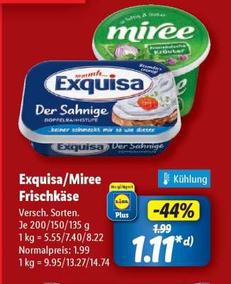 Exquisa/Miree Frischkäse