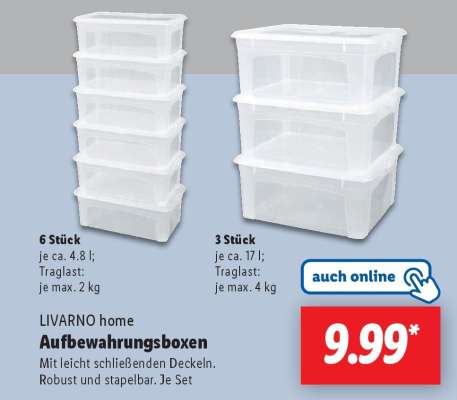 LIVARNO home Aufbewahrungsboxen
