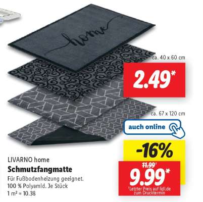 LIVARNO home Schmutzfangmatte
