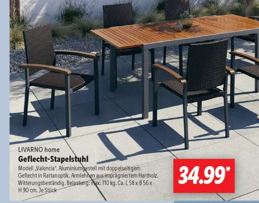Geflecht-Stapelstuhl