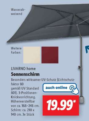LIVARNO home Sonnenschirm