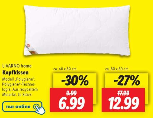 LIVARNO home Kopfkissen