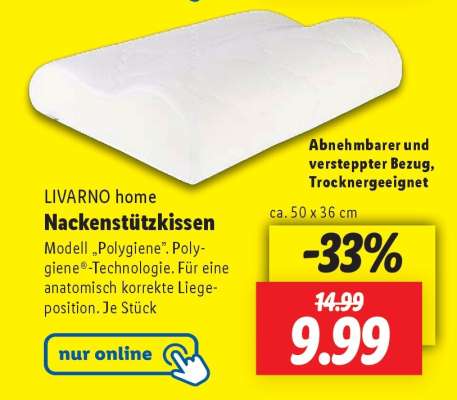 LIVARNO home Nackenstützkissen