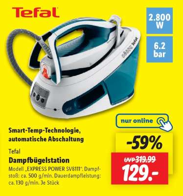 TEFAL Dampfbügelstation