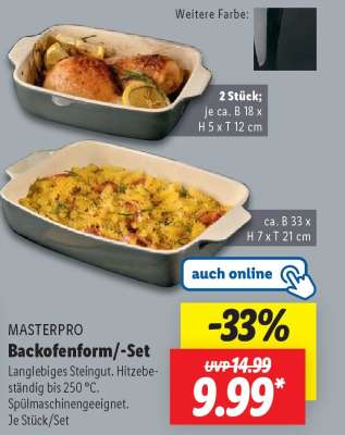 MASTERPRO Backofenform/-Set