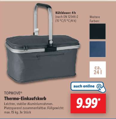 TOPMOVE® Thermo-Einkaufskorb