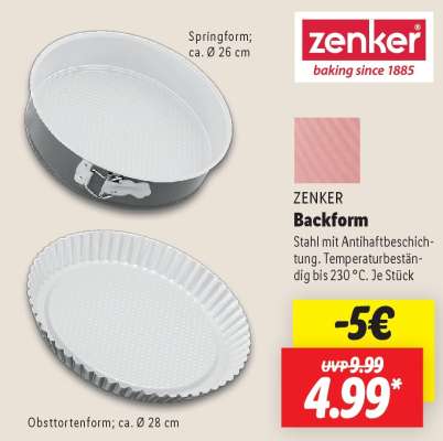 ZENKER Backform