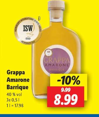 Grappa Amarone Barrique