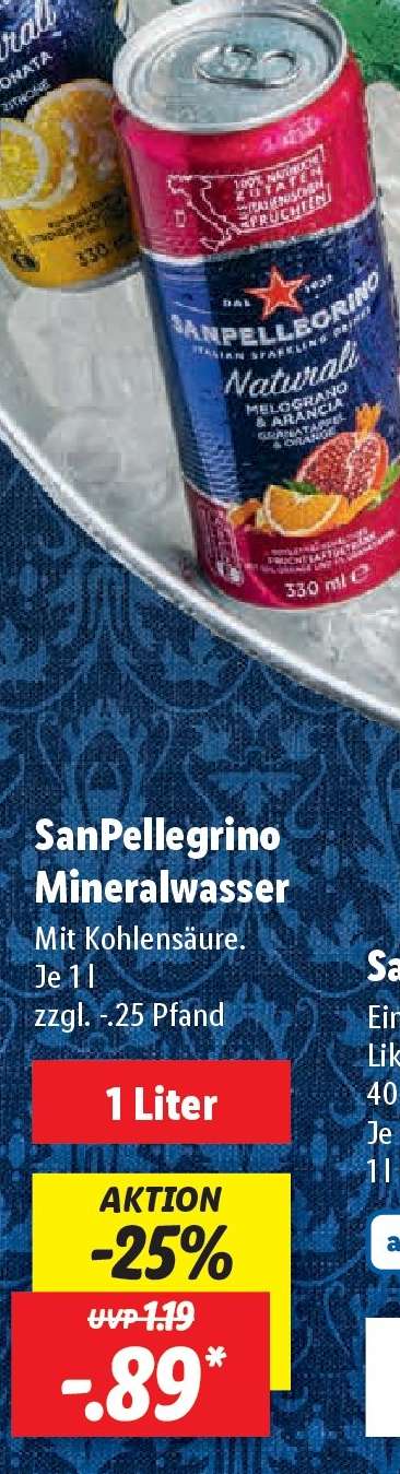 SanPellegrino Mineralwasser