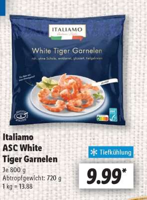 Italiamo ASC White Tiger Garnelen