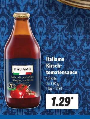 Italiamo Kirsch-tomatensauce
