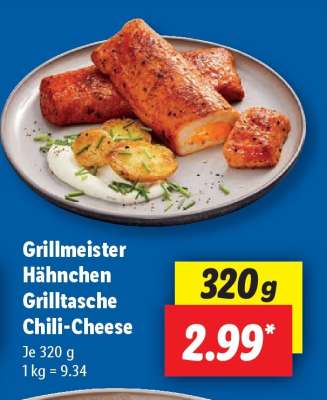 Grillmeister Hähnchen Grilltasche Chili-Cheese