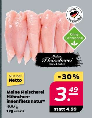 Meine Fleischerei Hähncheninnenfilets natur