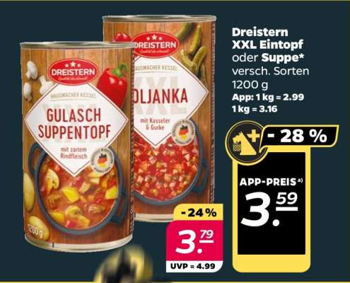 Dreistern XXL Eintopf oder Suppe