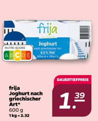 frija Joghurt nach griechischer Art