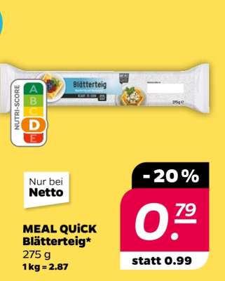 MEAL QUICK Blätterteig