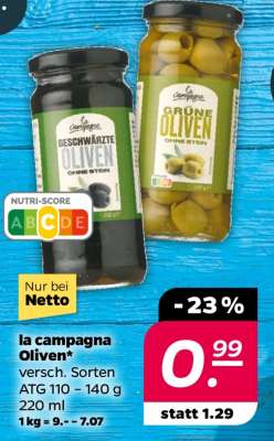 la campagna Oliven*