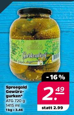 Spreegold Gewürzgurken