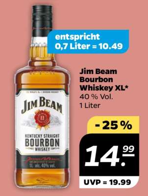 Jim Beam Bourbon Whiskey XL*