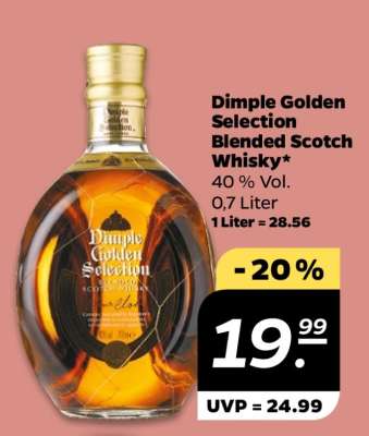 Dimple Golden Selection Blended Scotch Whisky*