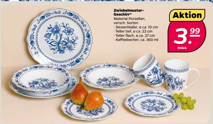 Zwiebelmuster-Geschirr