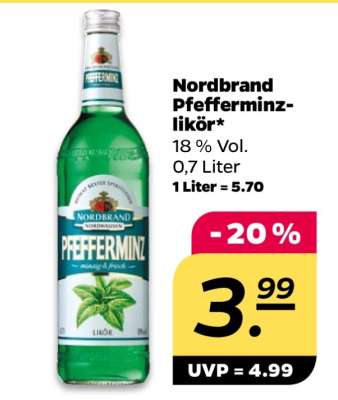 Nordbrand Pfefferminzlikör