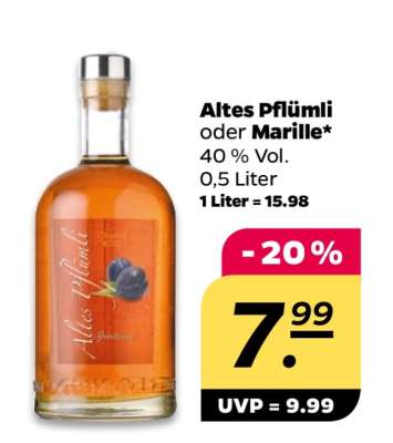 Altes Pflümli oder Marille