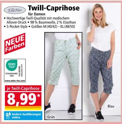 Twill-Caprihose