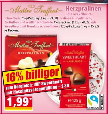 Sweetheart mit Haselnusscremefüllung