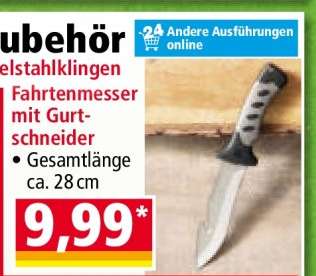 Fahrtenmesser mit Gurtschneider