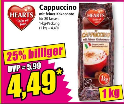 HEARTS Cappuccino